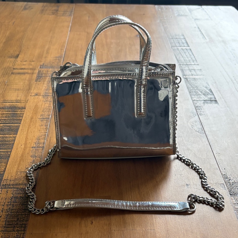 Zara Silver Crossbody Bag